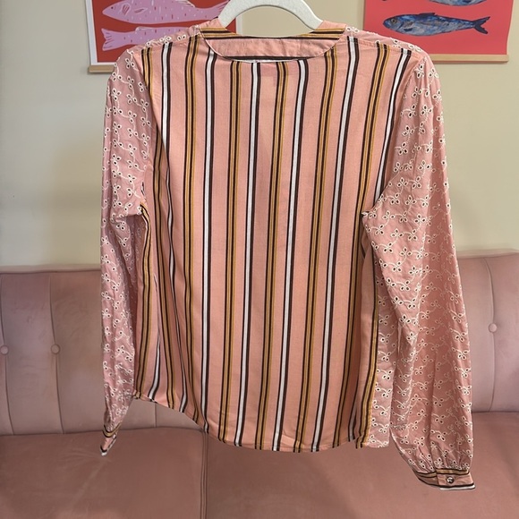 [Maeve‎] Pink and Black Patterned Blouse nwt - Picture 6 of 6